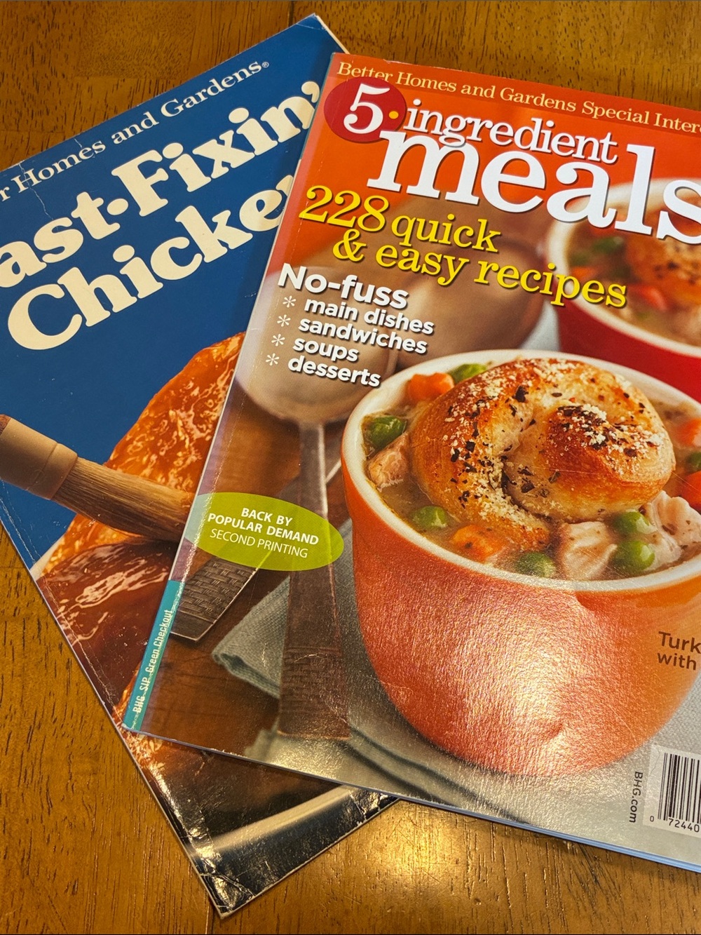 Better Homes & Gardens 5-Ingredient Meals Fast Fixin chicken magazine cookbooks